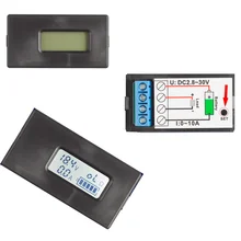 

1pc Digital Battery Charger tester DC 2.8-26V Volt voltmeter 0.1-10A amp ammeter battery Resistence gauge