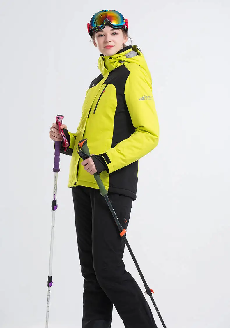 Женская лыжная куртка LANLAKA, брюки, костюм для сноуборда, ветронепроницаемая Водонепроницаемая теплая зимняя одежда, Женская Спортивная одежда для улицы
