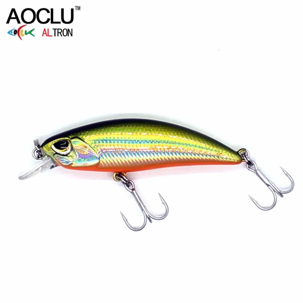 Aoclu wobblers lápis isca 5 cores 60mm