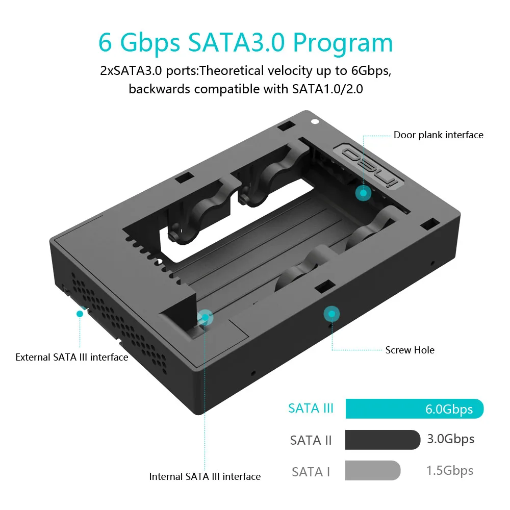 Ineo без инструментов SATA HDD Монтажный адаптер кронштейн для 2,5 дюймов до 3,5 дюймов SATA SSD жесткий диск конвертер [3543]