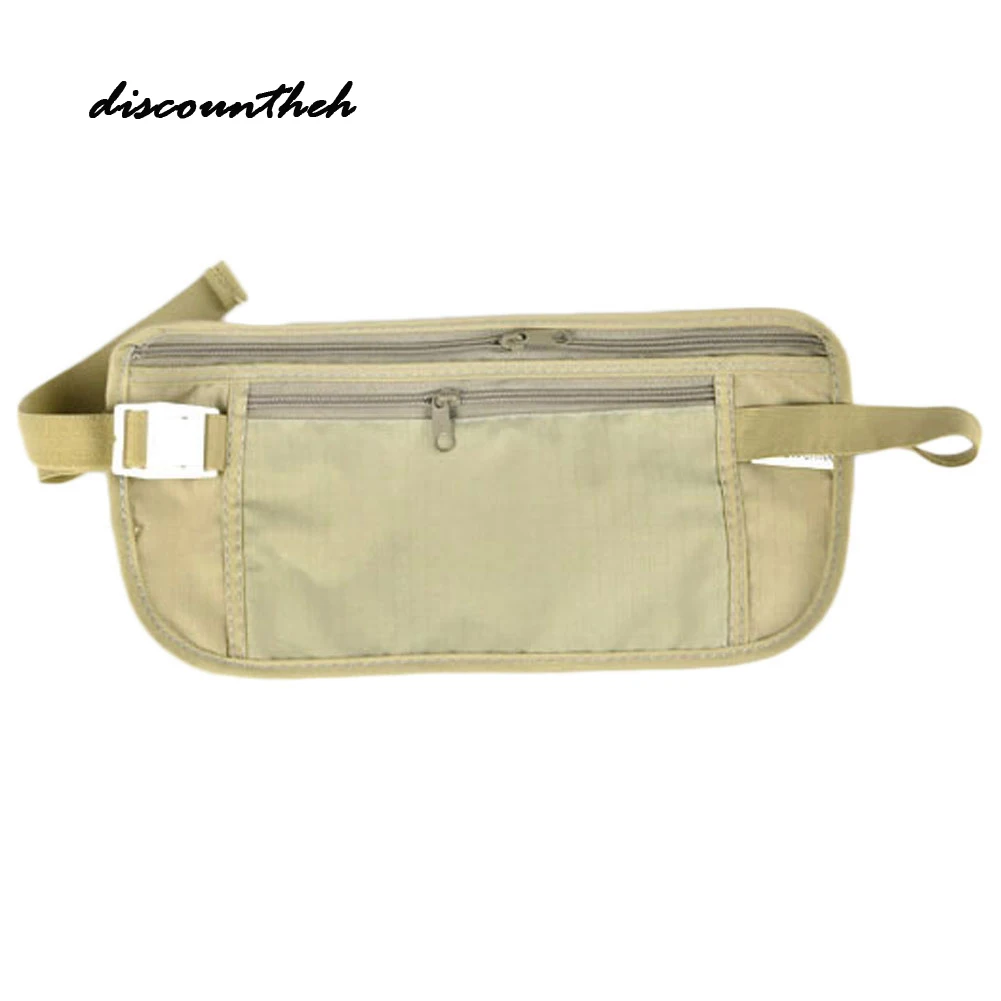 

Nylon Travel Accessories Useful New Slim Personal Documents Hidden Pockets Close-Fitting Waist Bag