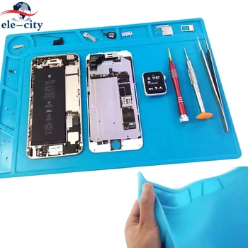

S-120 Heat Insulation Working Mat Silicone Repairing Pad for Phones/Tablets/Other Devices Heat-resistant BGA Soldering Station
