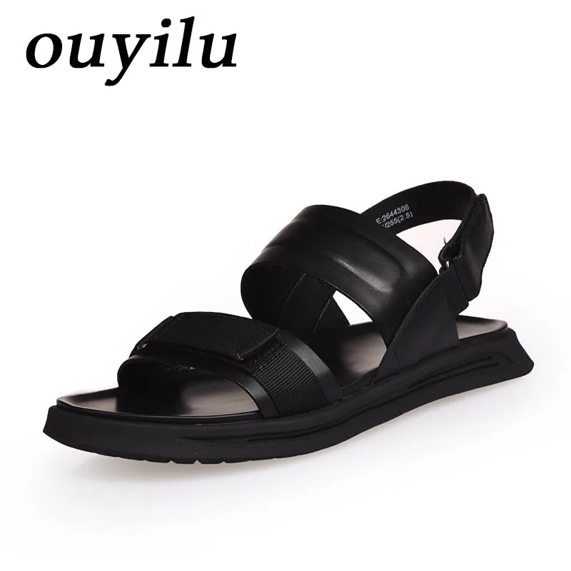 Ouyilu 2018 сандалии для прогулок обувь Crocs мужские из натуральной кожи Брендовые женские Супер легкий противоскользящие и износостойкие