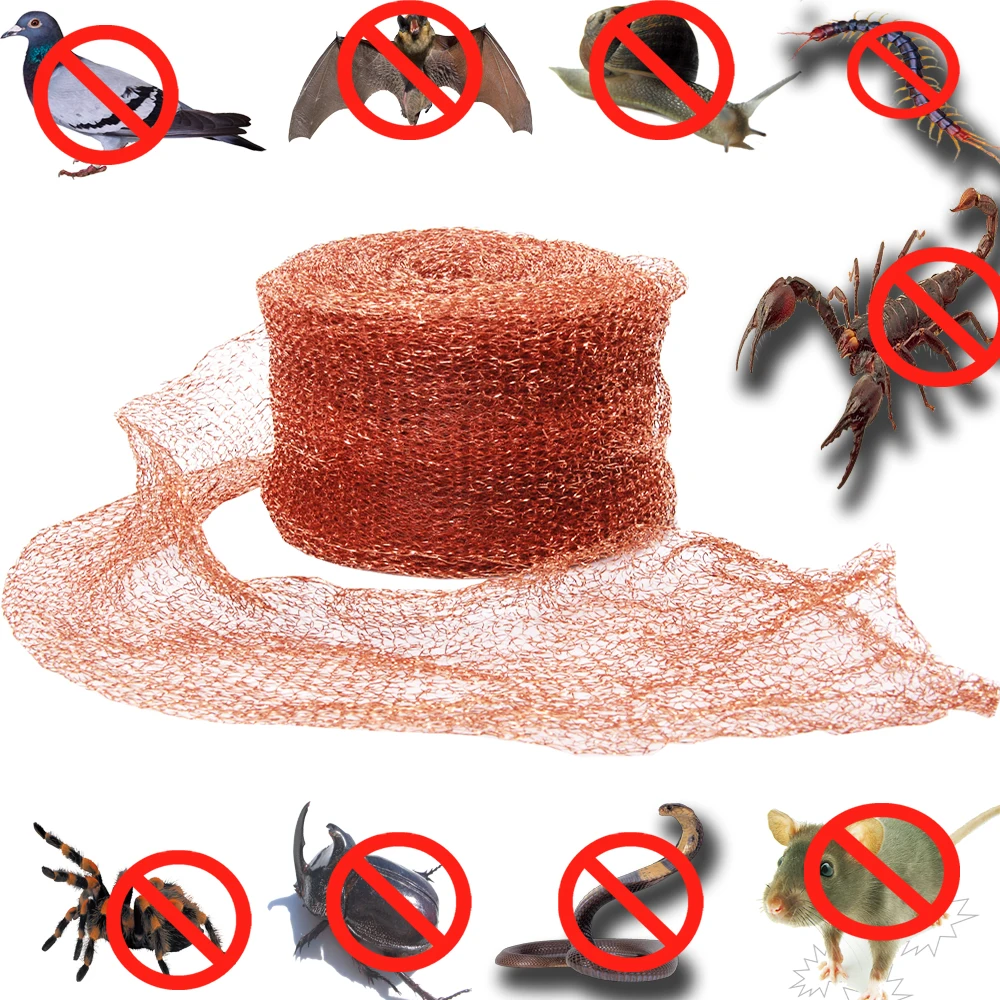 PCO Copper Mesh For Mouse Rat Rodent Control ,100%Copper,15 Meters (50ft)