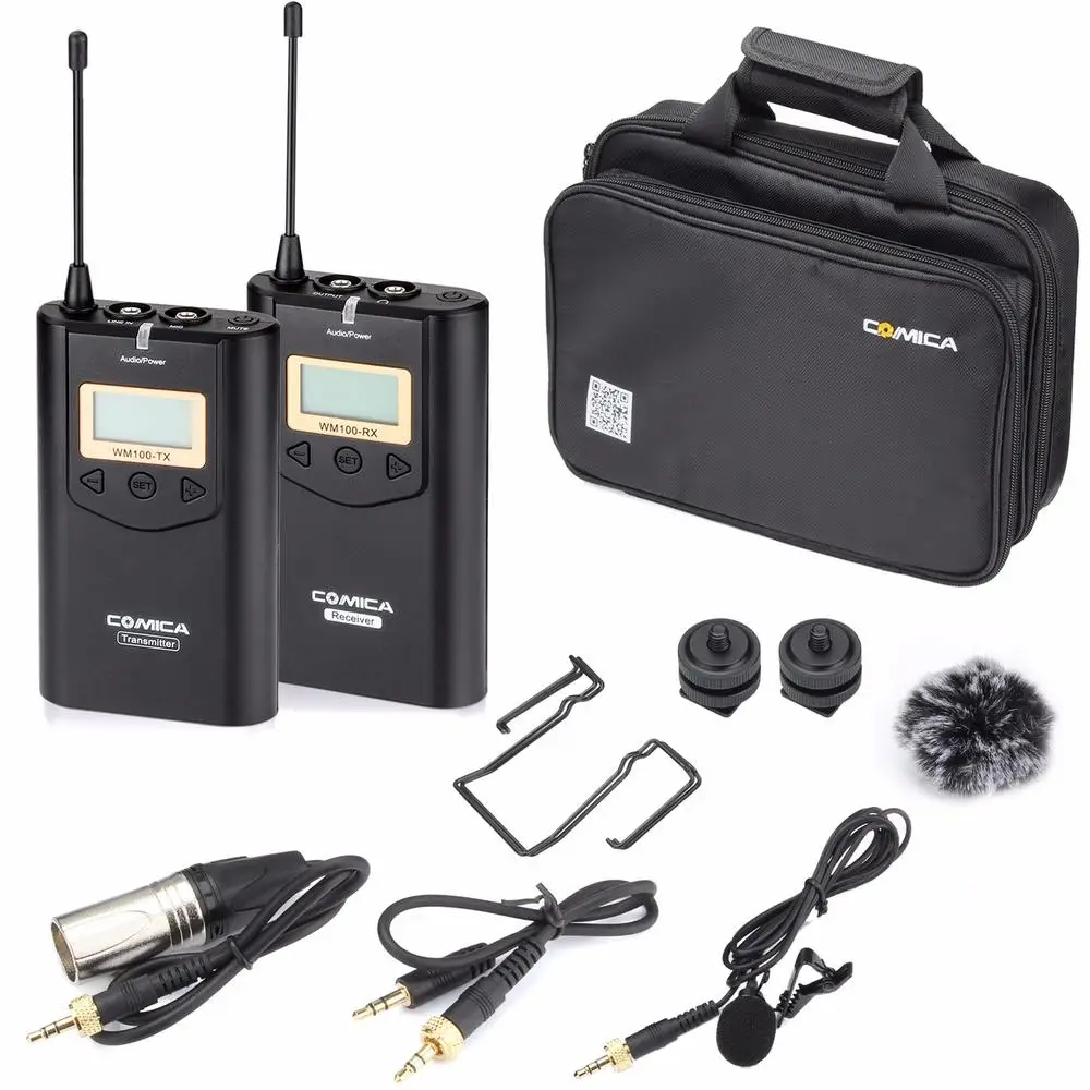 COMICA CVM WM100 UHF 48 каналов 100 м рабочее расстояние Всенаправленный беспроводной
