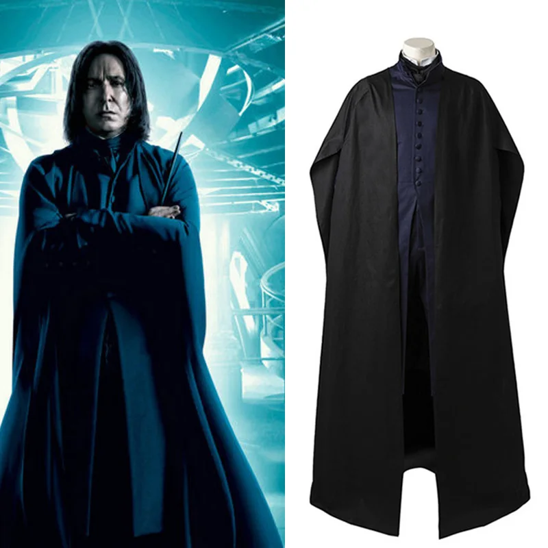 Original Professor Severus Snape Cosplay Costume Halloween Carnival Full Outfit