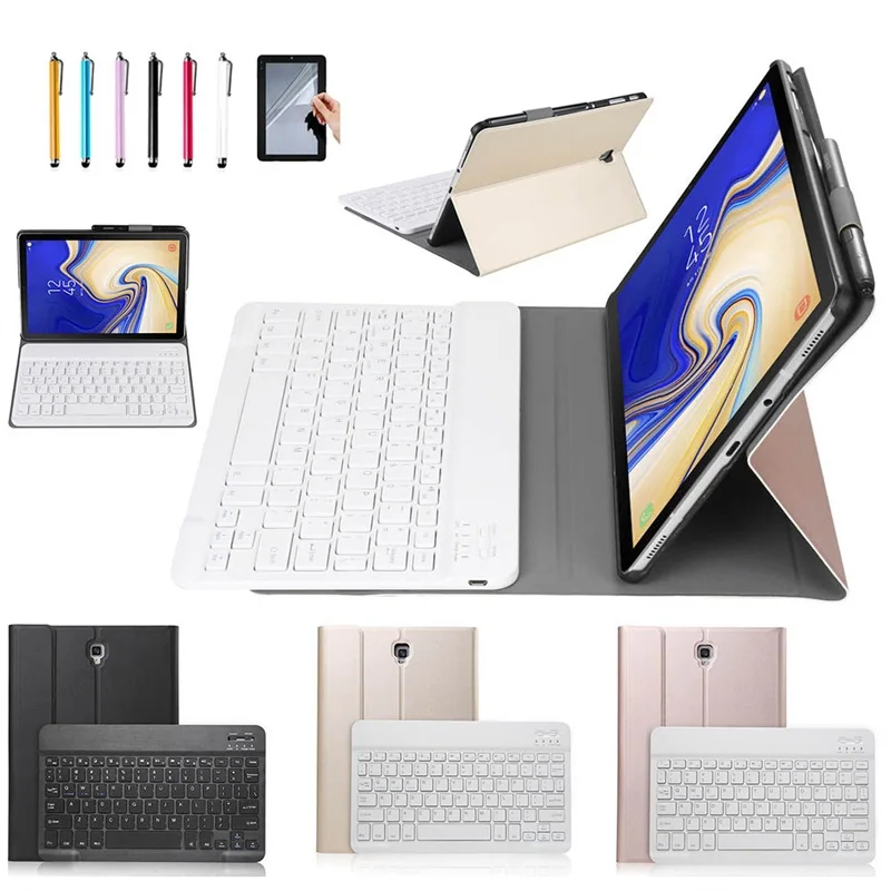 

Removable Bluetooth Keyboard Leather Case For Samsung Galaxy Tab A A2 10.5 2018 T590 T595 SM-T590 T597 Case With Pen holder