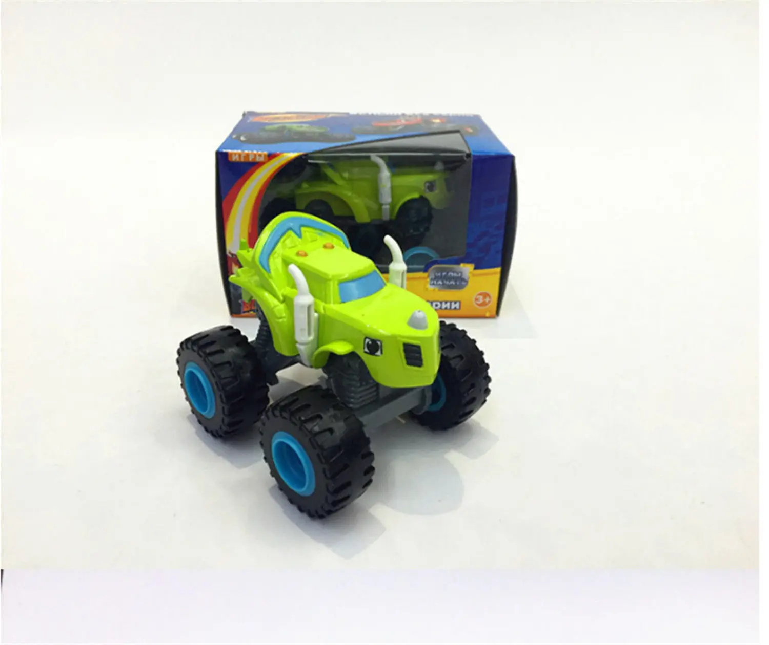 Детская игрушка для детей от 2 лет или старше, Машинка и монстр, супер трюки, Blaze, детский грузовик, автомобиль, Coll, подарок для ребенка на день рождения, Рождество - Цвет: Light Green