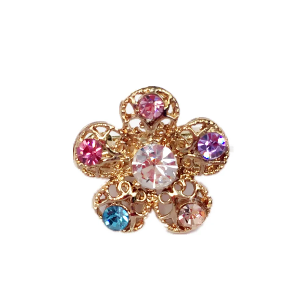 

New Fashion Rhinestone Flower Brooch Women Lady Decorative Accessories Wedding Bridal Brooches Jewelry Shirt Collar Pins