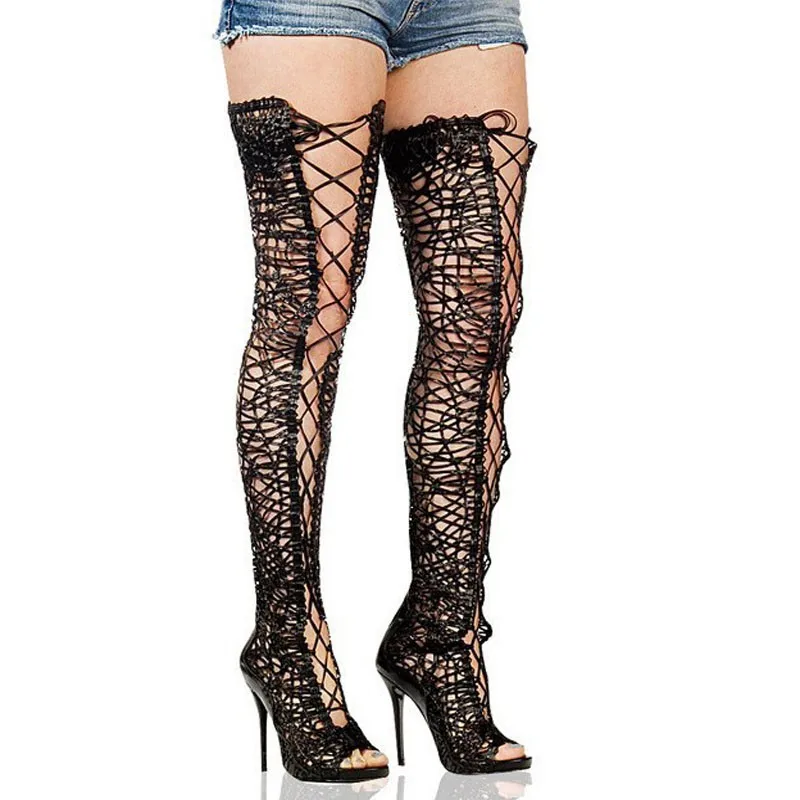 2015-Hot-Celebrity-Sexy-Lace-Up-Thigh-High-Boots-Peep-Toe-Gladiator-High-Heels-Shoes-Woman