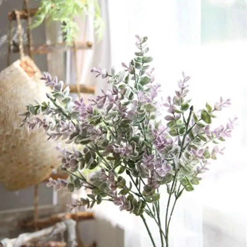 

1pc 52cm Length Preserved Eucalyptus Leaf Branch For Craft Gift Material Accessory Decoration Flower Arranging DIY for party
