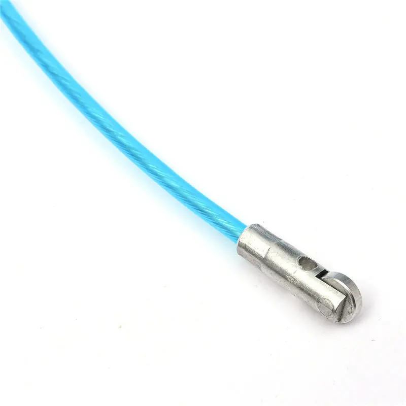 Swilet 1 шт. 10 м синий прочный нейлоновый Сталь электрик рыбы Клейкие ленты conduit воздуховоды кабель съемник с колеса Электрические провода