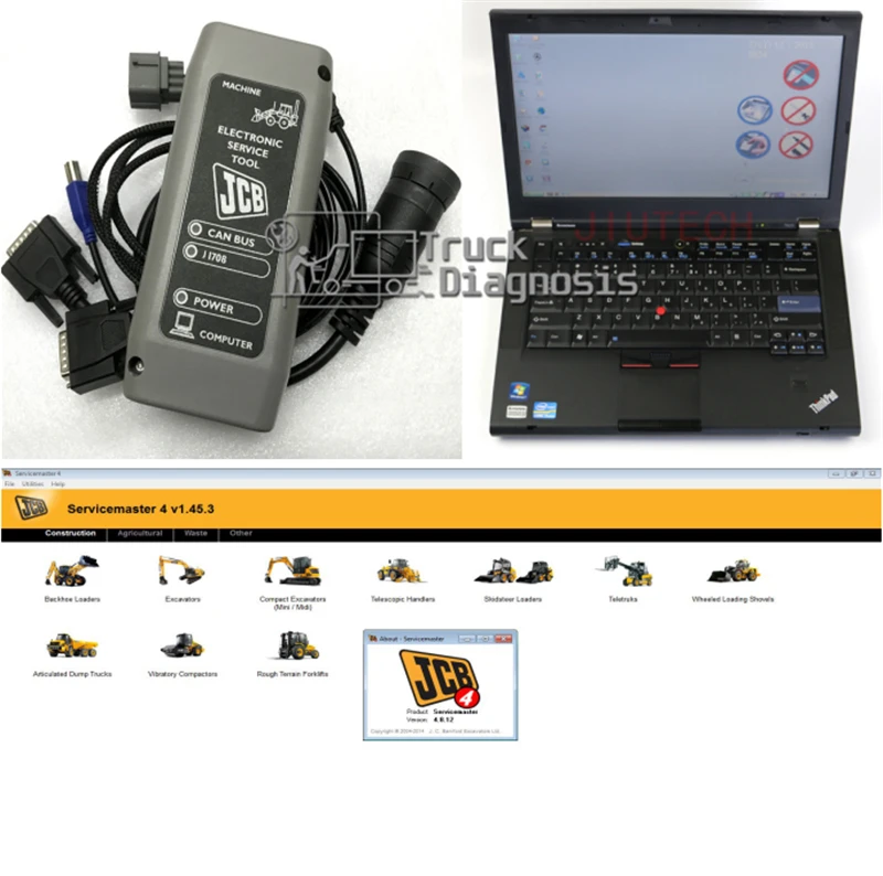 T420 ноутбук jcb строительство сельского хозяйства диагностический сканер JCB