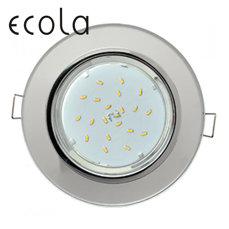 Ecola GX53 H4 5310 Glass Светильник круглый встраиваемый для ламп Круг 38x133|Потолочные