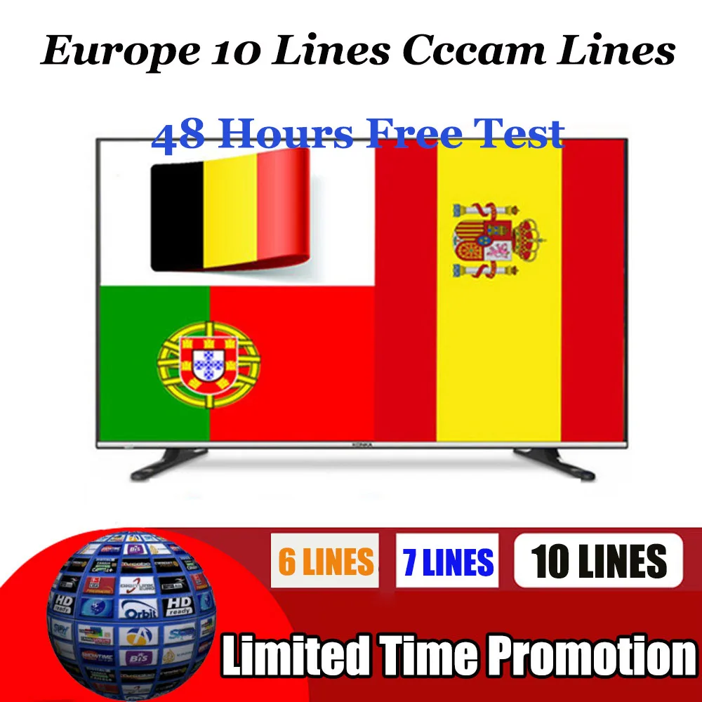

CCCAM Cline For 1 Year Europe Spain Portugal Germany Poland Cccam Server For GTmedia Freesat V8 Nova Satellite TV Receiver etc.