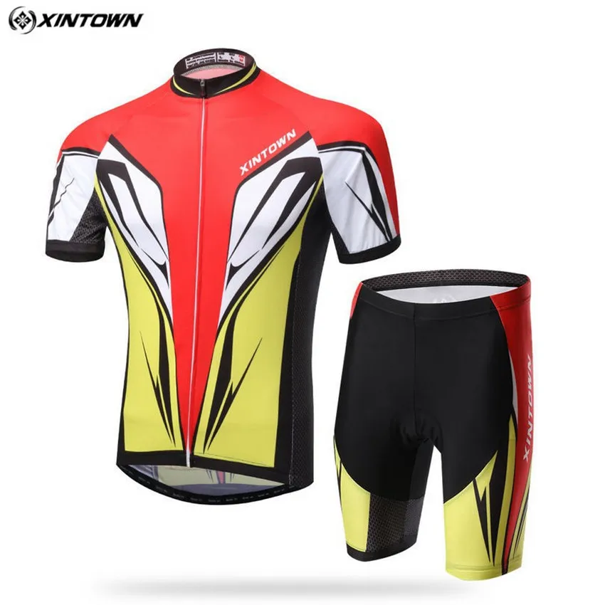 XINTOWN Ciclismo Jersey Conjuntos dos homens Roupas de Sportswear Roupa Bicicleta Com BIB Shorts 2017 Ao | Спорт и развлечения