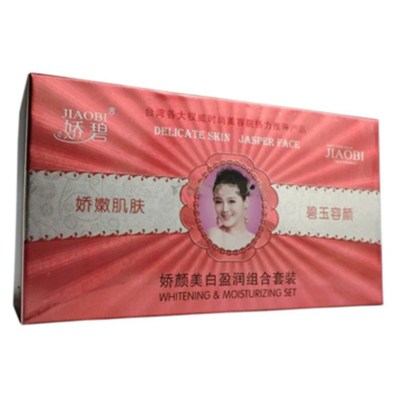 Shopify дропшиппинг 1 комплект JiaoBi крем JiaoYan отбеливание Ying 4 в 1 Набор для ухода за кожей Hongkong JiaoBi Jiaobiyan отбеливающий набор кремов