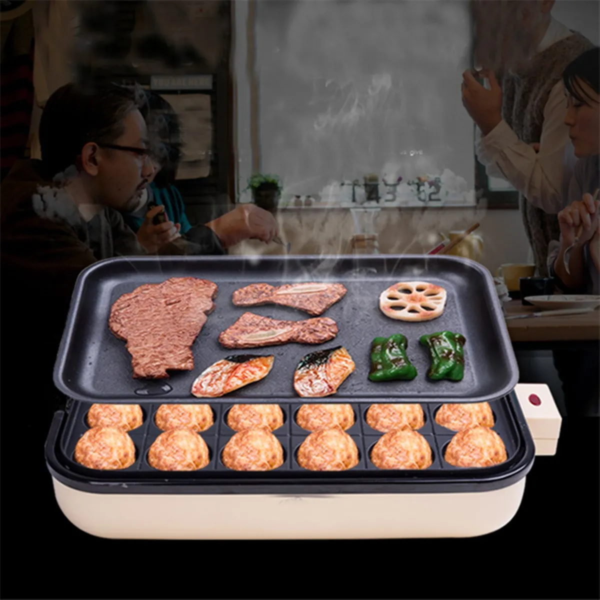 Buy 24 Holes Takoyaki Grill Pan Plate Cooking Octopus