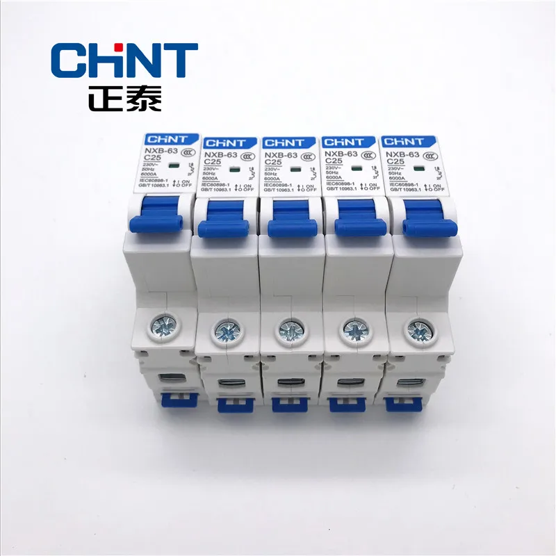 CHNT миниатюрный автоматический выключатель DZ47 NXB 63 типа C 1P 6A 10A 16A 20A 25A 32A 40A 63A