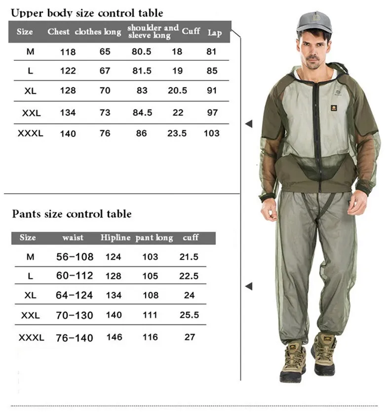 Костюм пчеловода Москитная репеллент рыболовный костюм для мужчин открытый летний навалом Рыбалка насекомых Отпугиватель пчеловодческий одежда безопасности