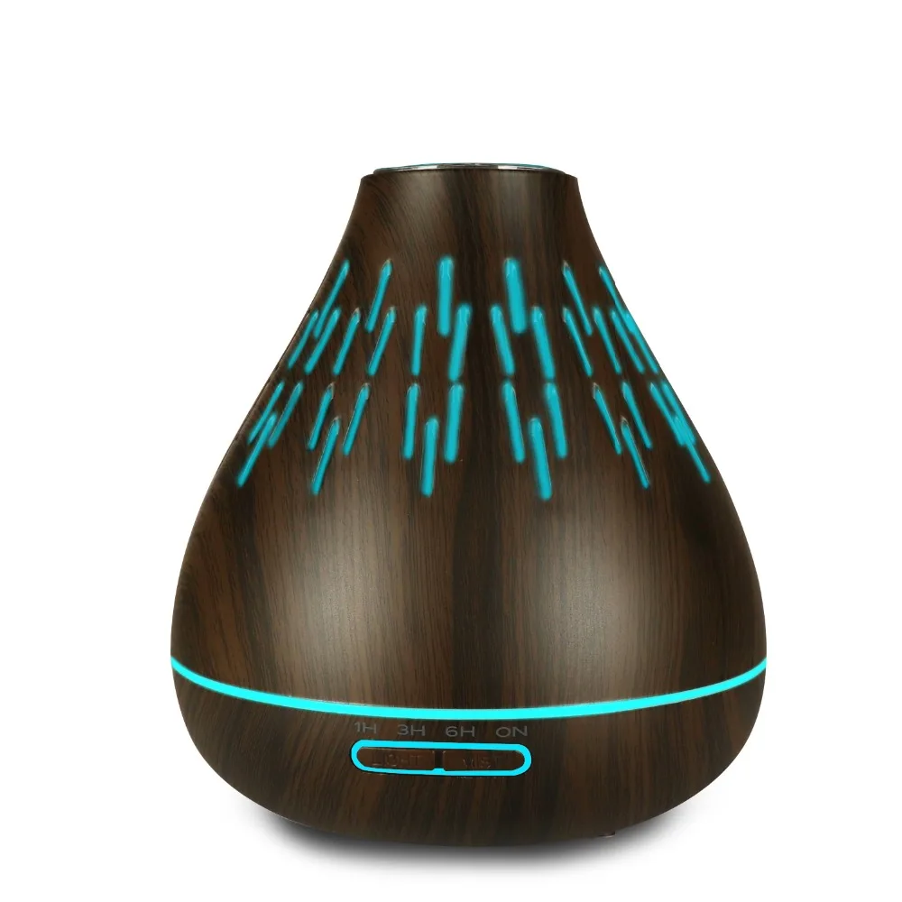 

300 ml Wood Ultrasonic Air Humidifier Portable Mini Aroma Essential Oil Diffuser for Car Room Home Office