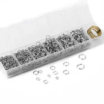 

1.2mm-0.7mm Iron Based Alloy Opened Jump Rings Findings Mixed Silver Color 10mm( 3/8") Dia.-4mm( 1/8") Dia.,1Box (About 1325PCs)
