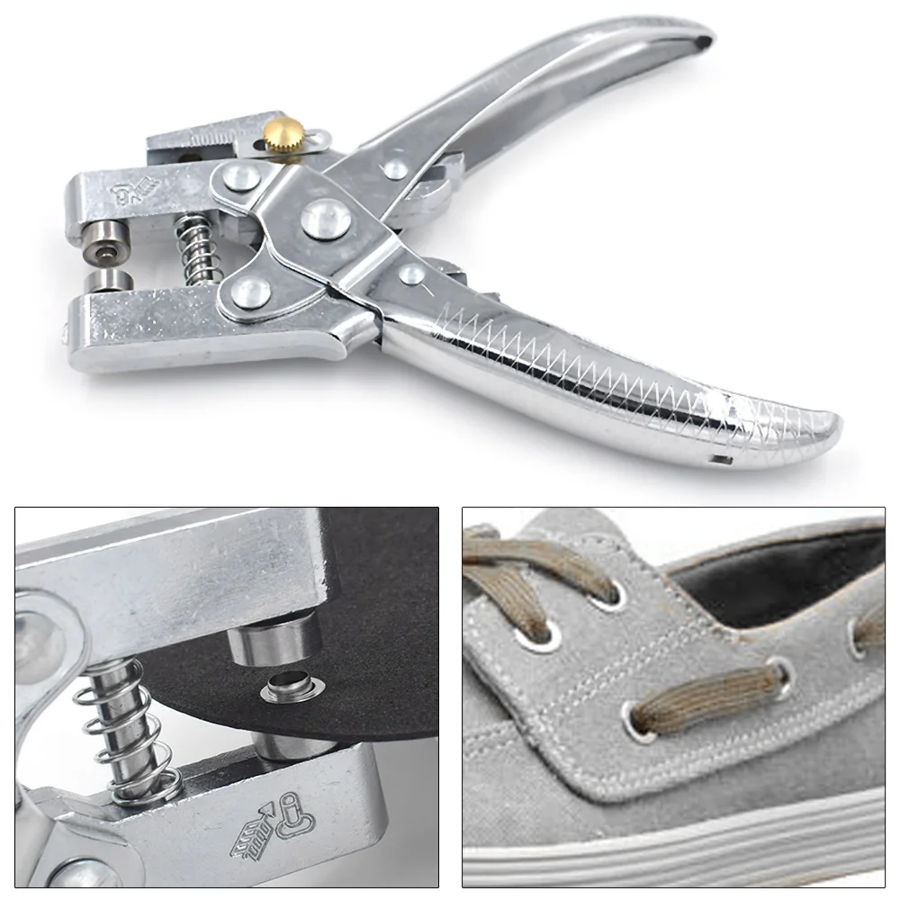 Eyelets Installation Leverage Pliers Metal Rivet Button Mold Color Paint Buckle 5 MM Buy Tools Send 100 Buttonhole, eyelet punch tool set