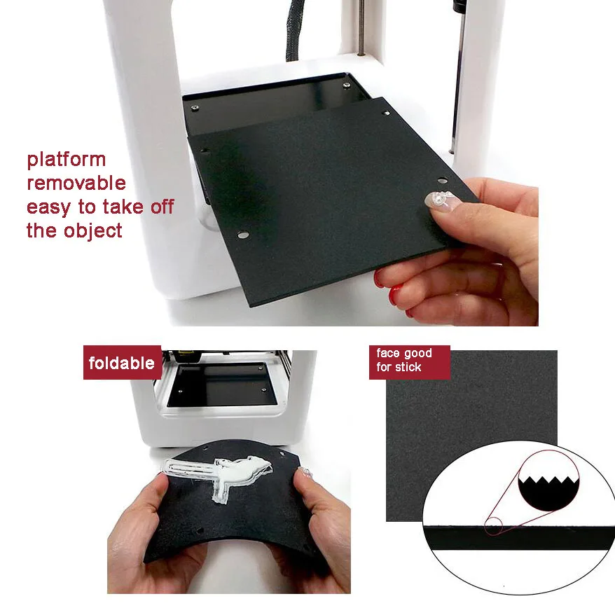 المغناطيس منصة ل Easythreed نانو 3d طابعة