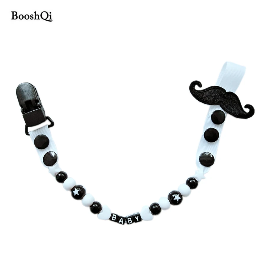 

1pc Baby Pacifier Clips Dummy Beaded Pacifier Chain Clip Holder Cute Star Beads Strap Clip Funny Teether Toy Chain Baby Feeding