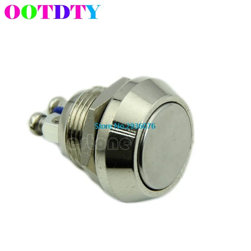 

Stainless Steel Metal 12mm Start Horn Button Momentary Push Button Switch New APR6_30