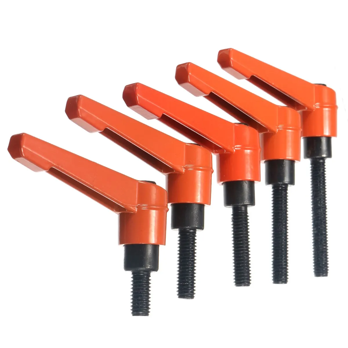 

M6x12/20/25mm Thread Handle Lever Adjustable 50mm Clamping Handles Thread External Male Knob Machinery Tools