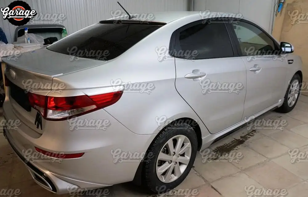 Спойлер на заднее стекло для Kia Rio 2011 2017 ABS пластик навес аэро крыло отделка тюнинг