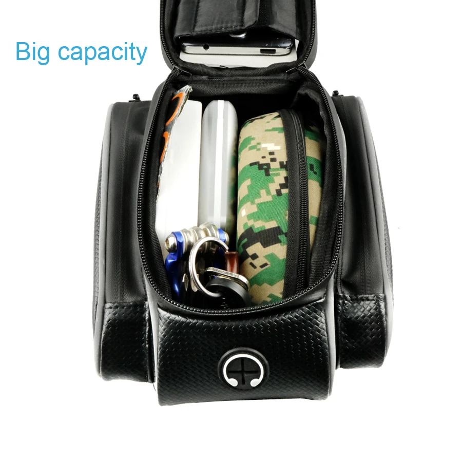 NEWBOLER Водонепроницаемая велосипедная сумка с рамкой Передняя голова верхняя труба велосипедная сумка 4,7 до 6,2 дюймов сенсорный экран велосипедная сумка Аксессуары для телефонов