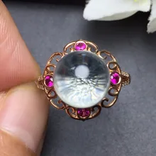 Fine Jewelry Customized Size Real 18K Rose Gold AU750 100% Natural Blue Topaz Gemstone Female Rings for Women Fine Ring Fine Jewelry Customized Size Real 18K Rose Gold AU750 100% Natural Blue Topaz Gemstone Female Rings for Women Fine Ring