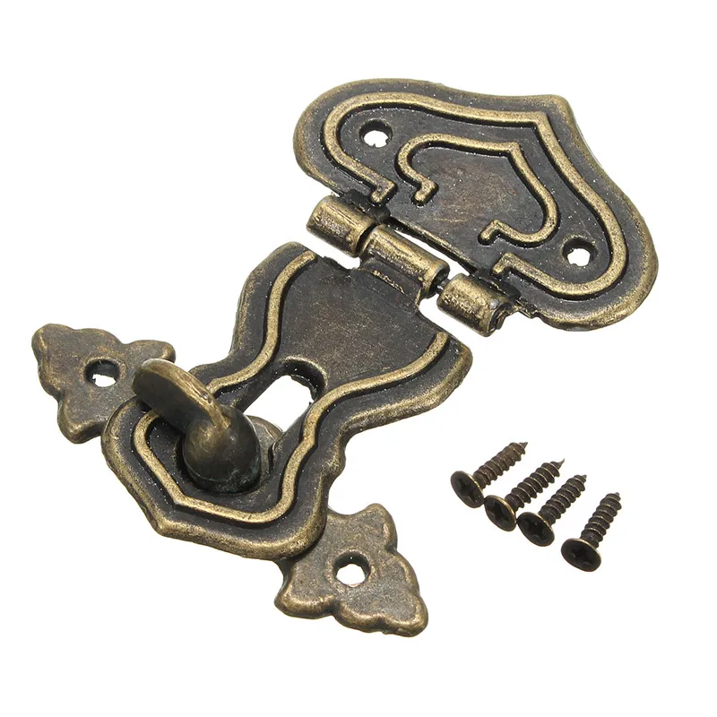 MTGATHER 1 Pcs Bronze Tone Heart Shape Jewelry Box Hasp Latch Lock Zinc Alloy Bronze For Vintage Wooden Box Gift Box Jewelry MTGATHER 1 Pcs Bronze Tone Heart Shape Jewelry Box Hasp Latch Lock Zinc Alloy Bronze For Vintage Wooden Box Gift Box Jewelry