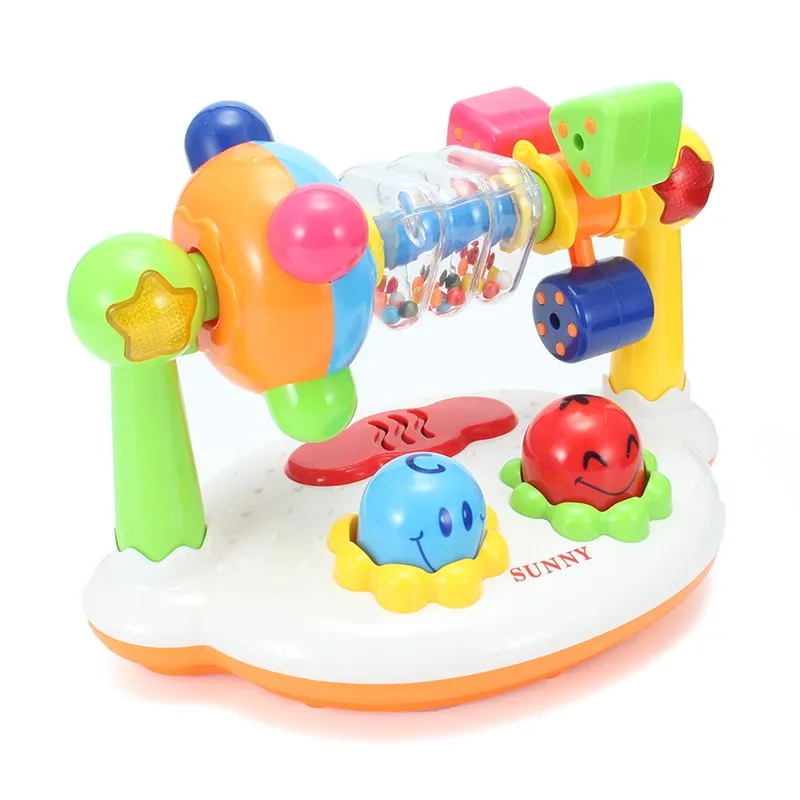 Baby Rattles font b Toy b font Funny Rotating Electric Musical Early Educational font b Toys