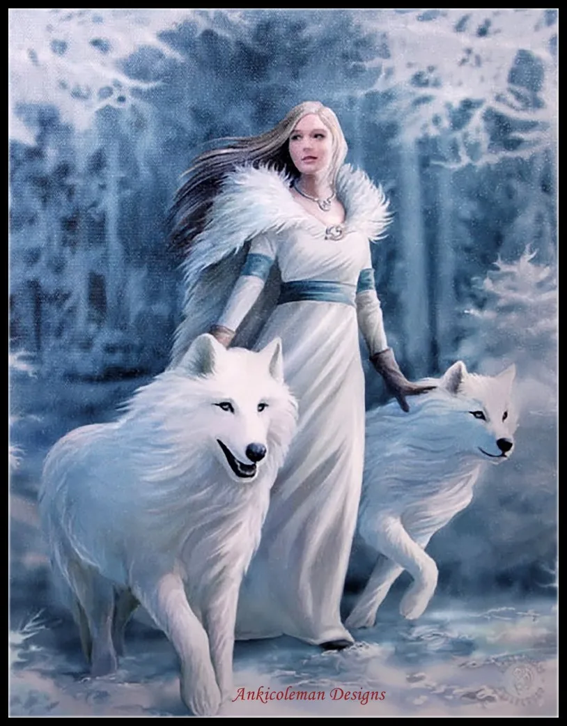 

Embroidery Counted Cross Stitch Kits Needlework - Crafts 14 ct DMC DIY Arts Handmade Decor - Winter Guardians