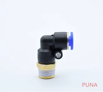 

Free shipping 20Pcs 6mm Push In One Touch Connector 1/4" Thread Pneumatic Quick Fittings PL6-02