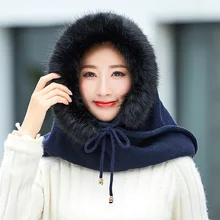 Новые подходящие шапки, закрывающие шею осенне-зимние женские модные теплые шерстяные вязаные шапки для студентов, шапка для холодной погоды, комплекты шапочки