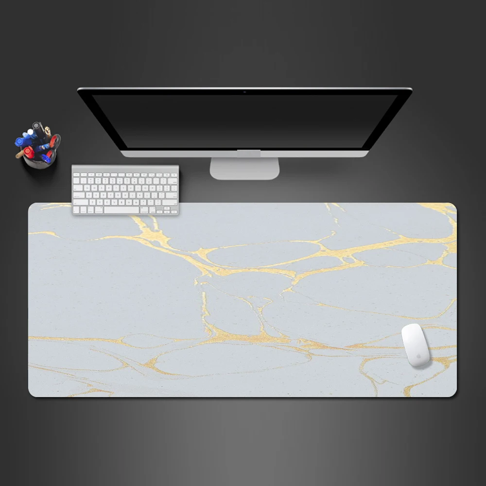 

Balck Ornate Marble Mouse Pad High Quality Lock Side Professional Gamer Computer Keyboard Gaming Accessories Mouse Mat Gaming