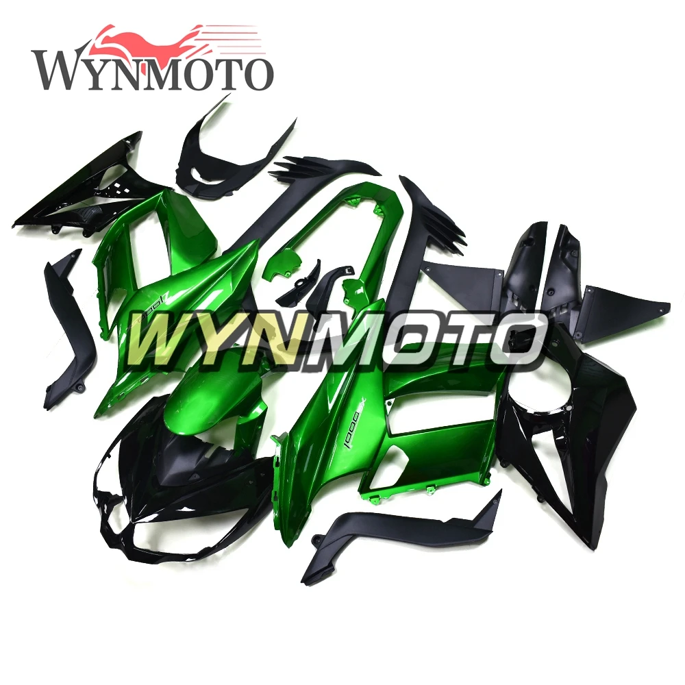 

ABS Injection Plastic Full Fairing Kit For Kawasaki Z1000S 2010 - 2015 12 13 14 Motorcycle Green Black Cowlings Bodywork Carenes