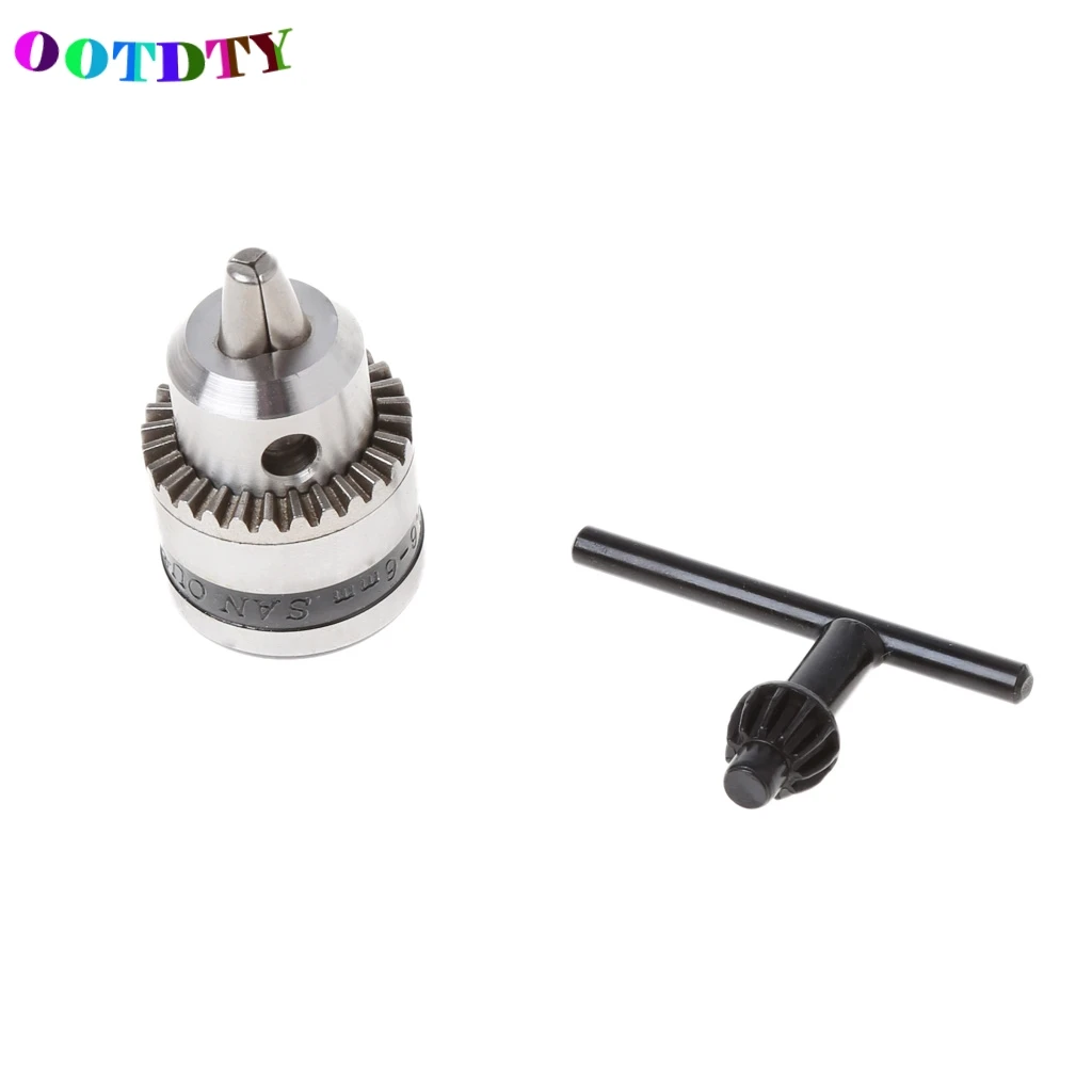 OOTDTY патрон для электрической дрели 0 6 мм резьба 3/8 24UNF 1/4 дюйма шестигранный винт