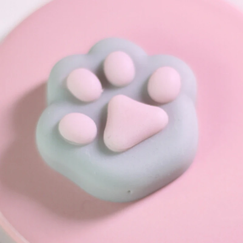 Cute Cartoon Squishy Stretchy Silicone Cat paw Stress Reliever Toysin