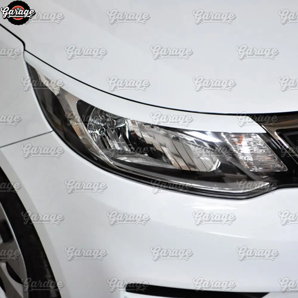 Накладки для передних фар Kia Rio 3 2015 2017 из АБС пластика|Хромирование| |