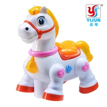 Электрический с изображением героев из мультфильмов, с лошадкой игрушка для танцев, для маленьких детей, которые учатся ползать, развивающие игрушки с музыкой светильник младенческой детские развивающие игрушки YIJUN