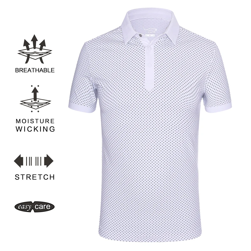 

EAGEGOF Men's GOLF shirt short sleeve Loose Fit Golf sweatshirt male quick dry sportswear Golf Clothing fashion vs 데상트