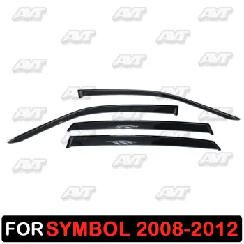 

Window deflectors for Renault Symbol 2008-2012 1 set-4 pcs car styling wind decoration guard vent visor rain guards cover