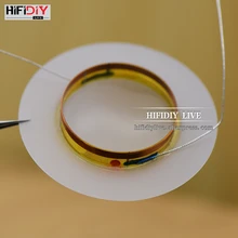 HIFIDIY LIVE 1 дюйм 25,4 мм 25,5 мм твитеры звуковая катушка молочно-белый пластиковый жесткий мембранный ВЧ динамик запасные аксессуары Запчасти