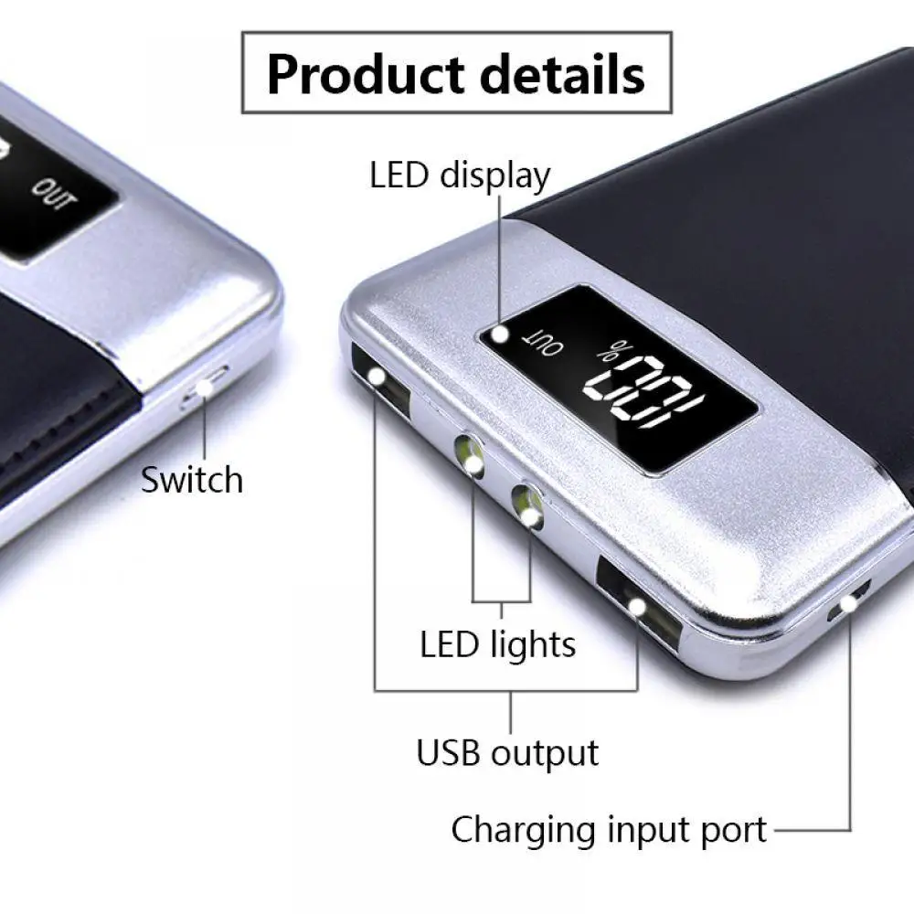 20000 мАч power Bank оригинальный внешний аккумулятор быстрая зарядка двойной USB bank