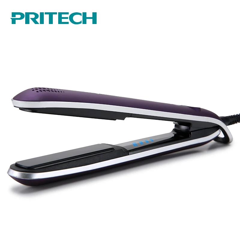 

2 in 1 Professional Hair Straightener Ceramic Flat Iron LED Display Corrugated Plate Curling & Straightening Irons